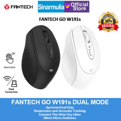 FANTECH GO Wireless Mouse W191s Silent Click DUAL MODE 2.4Ghz 1600DPI