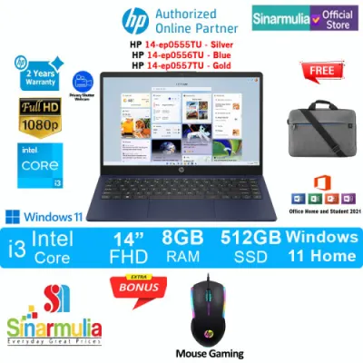 HP 14-ep0555TU/ep0556TU/ep0557TU i3-1215U 512GB SSD 8GB FHD Win11+OHS