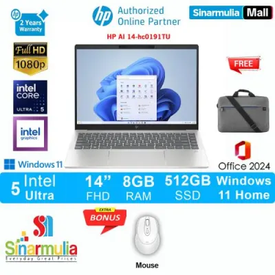 HP Laptop AI Ultra 5 225U 512GB SSD 8GB FHD Win11+OHS - hc0191TU