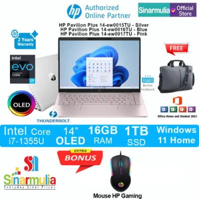 HP Pavilion Plus 14-ew0015TU/ew0016TU/ew0017TU i7-1355U 1TB SSD 16GB