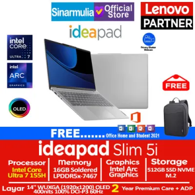 Lenovo Ideapad Slim 5i Intel Ultra 7 155H 512GB SSD 16GB OLED Win11