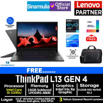 Lenovo ThinkPad L13 Gen 4 i5-1335U 512GB SSD 16GB Win11Pro