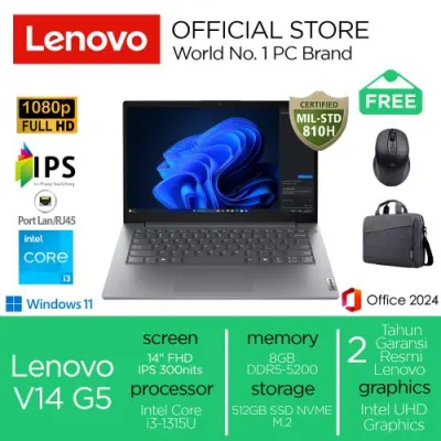Lenovo V14 i3-1315U 512GB SSD 8GB IPS FHD Win11+OHS