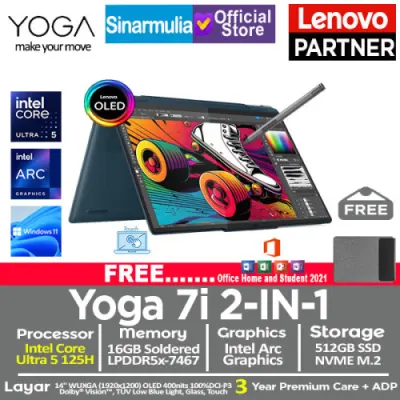 Lenovo Yoga 7i 2IN1 Intel Ultra 5 125H 512GB SSD 16GB OLED Touch Win11