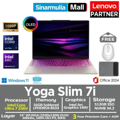 Lenovo YOGA Slim 7i Aura Edition Ultra 7 256V 512GB SSD 16GB WUXGA OLED 100%sRGB Win11+OHS