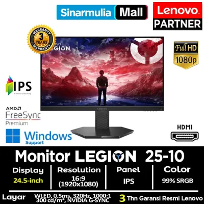 Monitor Gaming Lenovo Legion 25-10 IPS 320Hz 0.5ms FHD 99%sRGB HDMI