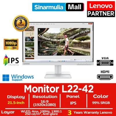 Monitor LED Lenovo L22-42 21.5" FHD IPS 100Hz 4ms HDMI 99%sRGB Eye Caring