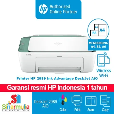 Printer HP 2989 Ink Advantage Deskjet All In One Wireless Print Copy Scan