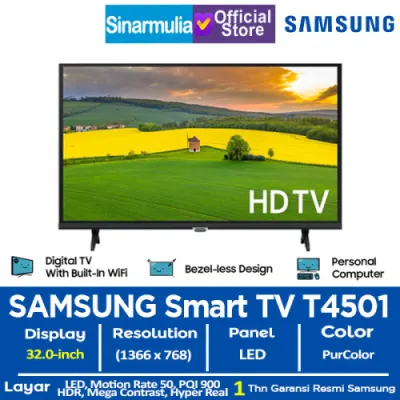 Samsung 32" HD Smart TV T4501 PurColor HDR