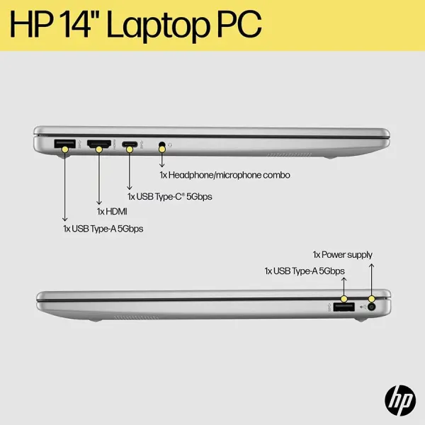 HP 14 Ryzen 5 7530U 512GB SSD 8GB FHD Win11+OHS - em0530AU/em0531AU - foto 4