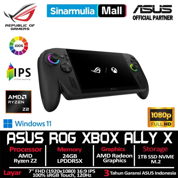 ROG Xbox Ally RC73XA Ryzen Z2 1TB SSD 24GB FHD IPS 100%sRGB 120Hz Touch Win11 - foto 1